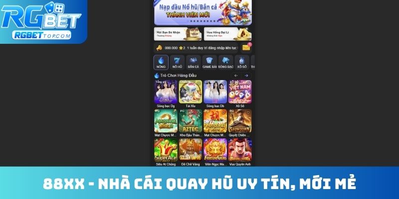88XX - Nhà cái quay hũ uy tín, mới mẻ